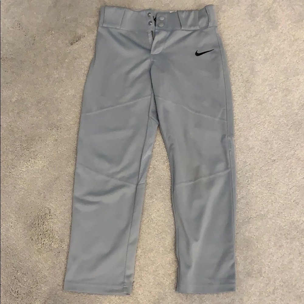 Grey Nike Baseball Pants